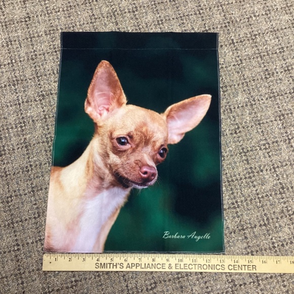 Garden Flag Best of Breed Chihuahua by Barbara Augello  Size 12” x 18” NEW - Picture 9 of 10